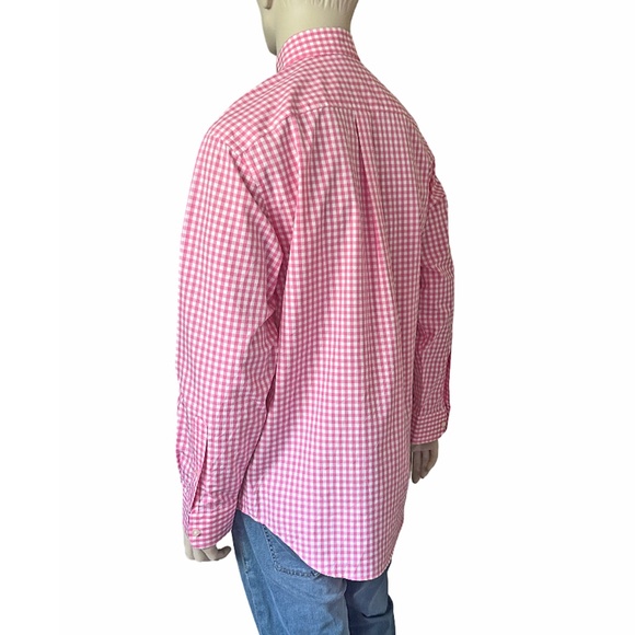 Vineyard Vines Classic Fit Tucker Shirt 100% Cotton Pink Gingham Check NWOT - Picture 6 of 15
